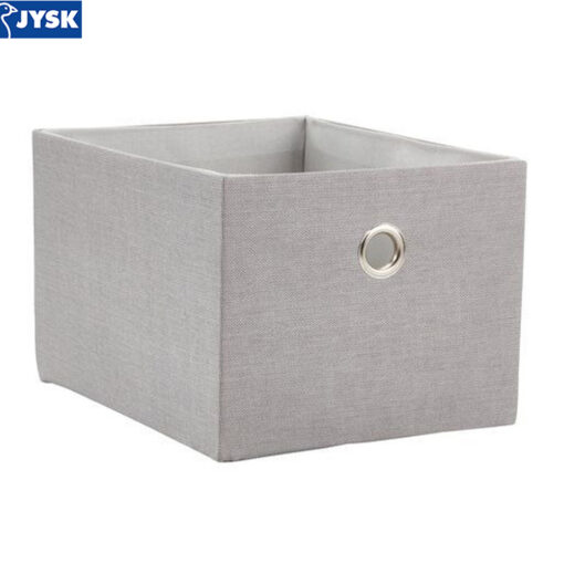 Hộp đựng | GERVALD | Polyester/giấy nén | ghi/trắng | R20xD25xC16cm