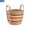 Giỏ đa năng | DAHL | sợi cây | màu tự nhiên/cam/đen | R26xD22xC25cm