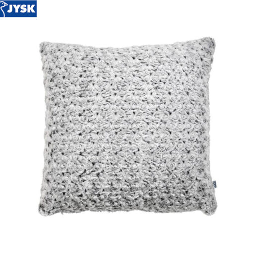 Gối trang trí | KONGSSPIR | polyester | xám | giả lông | D45xR45cm