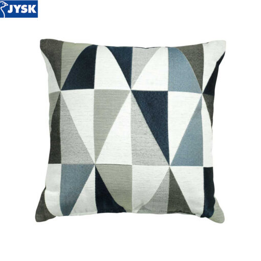 Gối trang trí | TEMPELTRE | polyester | xanh/xám | họa tiết | D45xR45cm