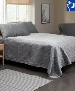 Gối tựa lưng | ENGBLOMME | polyester | xám | R60xD90cm