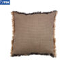 Gối trang trí | PELARGONIA | cotton | xám/màu tự nhiên | R45xD45cm