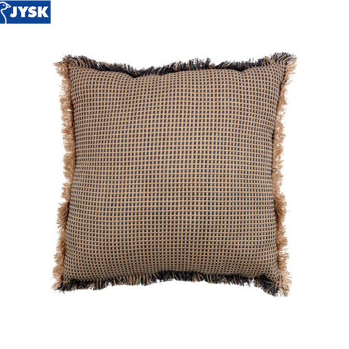 Gối trang trí | PELARGONIA | cotton | xám/màu tự nhiên | R45xD45cm