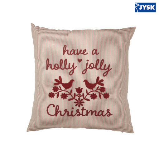 Gối trang trí | NIDHUG | cotton | đỏ/xám | R45XD45cm