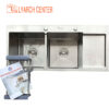 Chậu rửa chén Kagol K10045 hai hố có bàn chờ