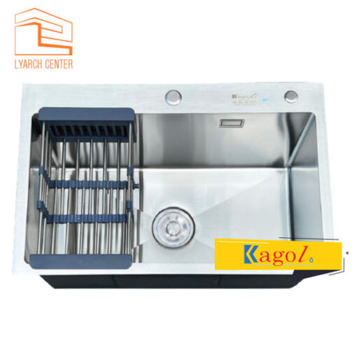 Chậu rửa chén KAGOL K6845 một hố inox 201