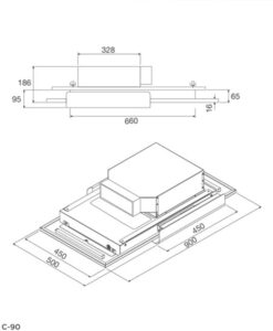 Máy hút khói, khử mùi FASCIA C-90