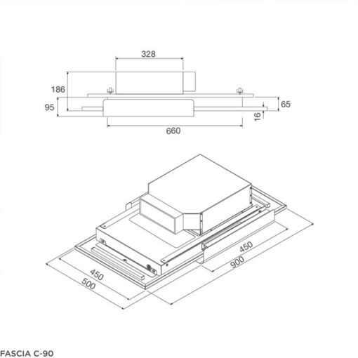 Máy hút khói, khử mùi FASCIA C-90