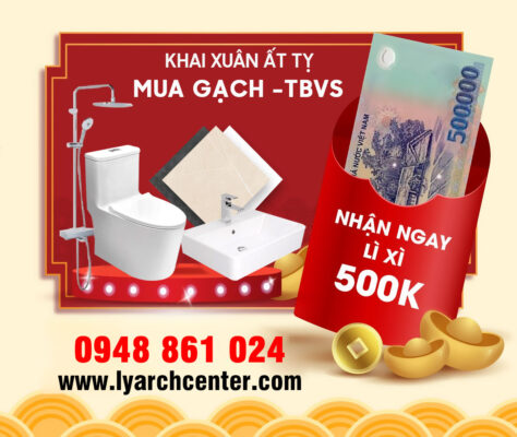 Lyarchcenter tưng bừng khai xuân Ất Tỵ - Lì xì may mắn