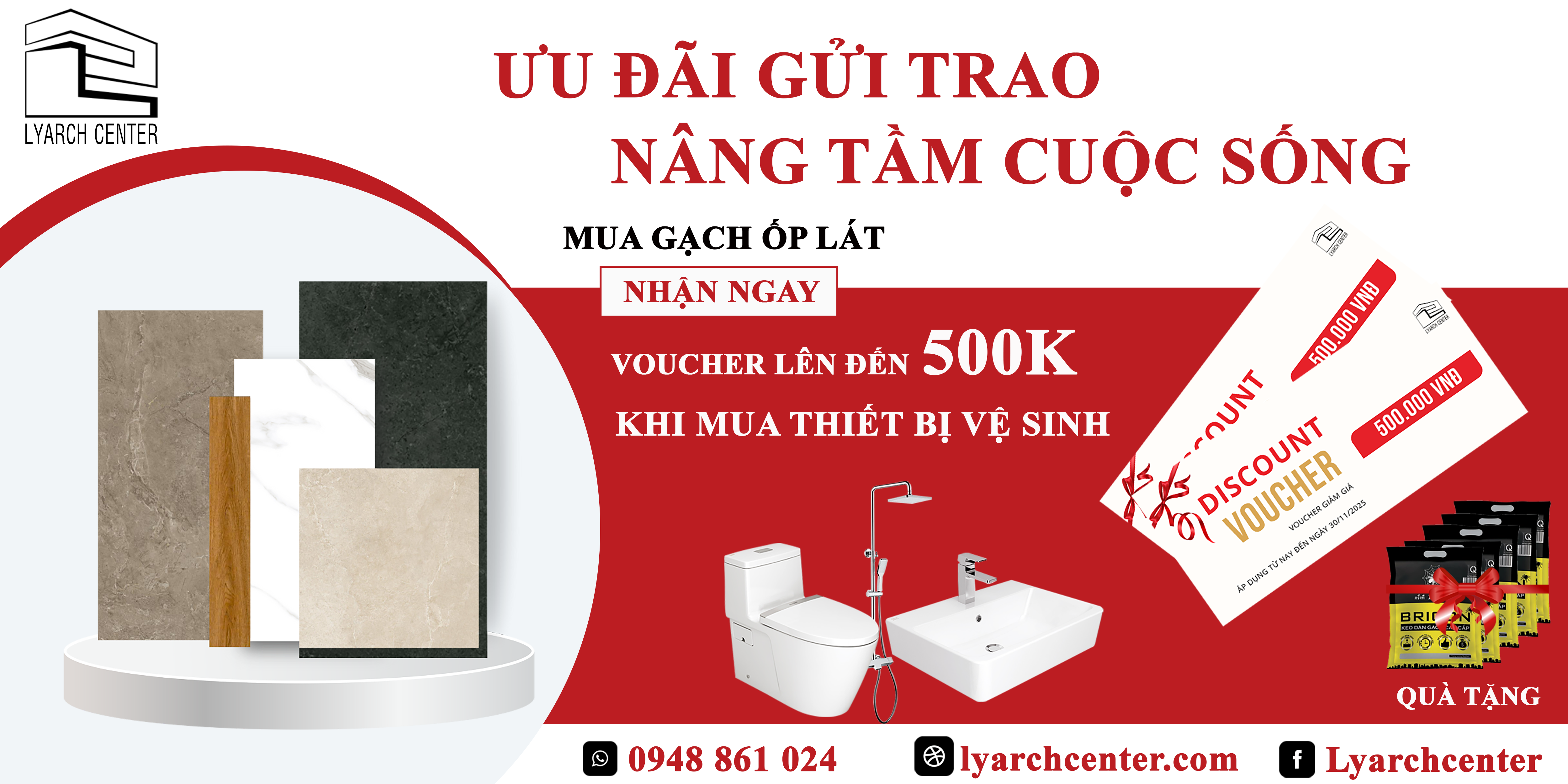 Lyarchcenter Quảng Ngãi - Khuyến mãi khủng, quà tặng cực chất